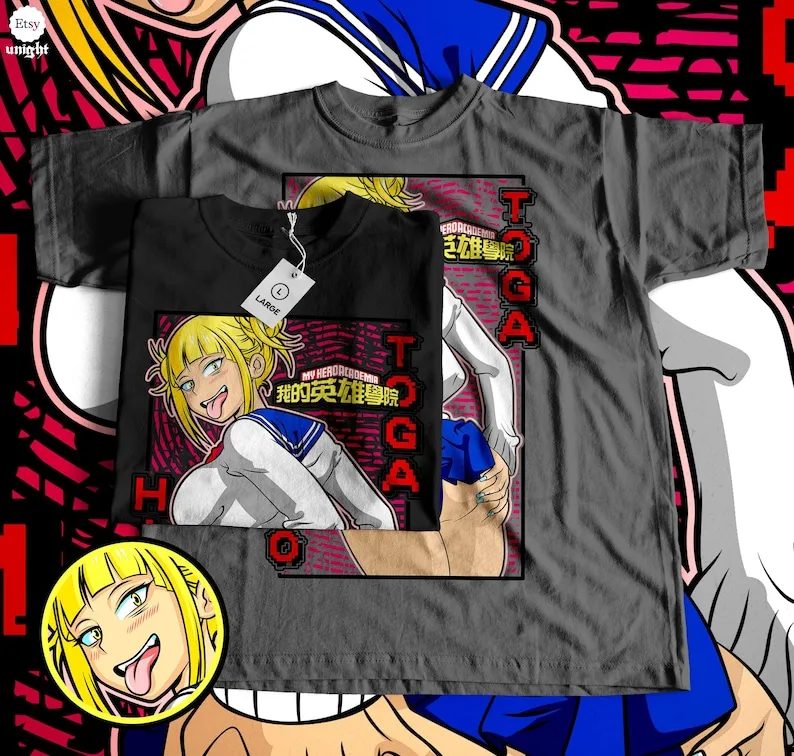 Villainous Heroine Anime Unisex T-Shirt - Retro Manga Japanese Apparel, Otaku Gift, Classic Dark Battle Clothing, Chaotic Fighte