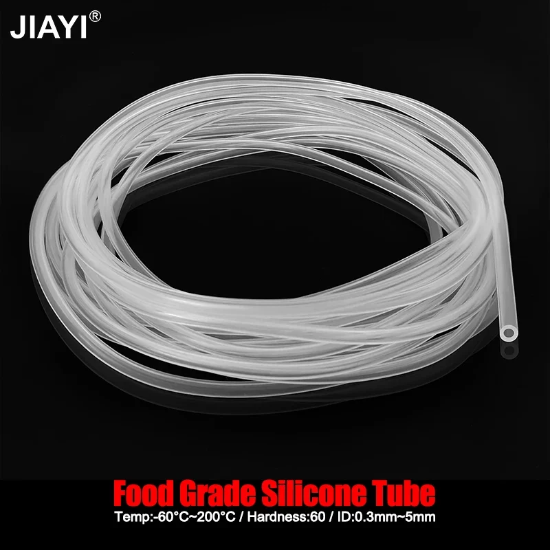 Food Grade Transparent Silicone Capillary Tube High Temp Small Hose ID 0.5-4mm 5M/10M Flexible Tubing for Water Pipeline