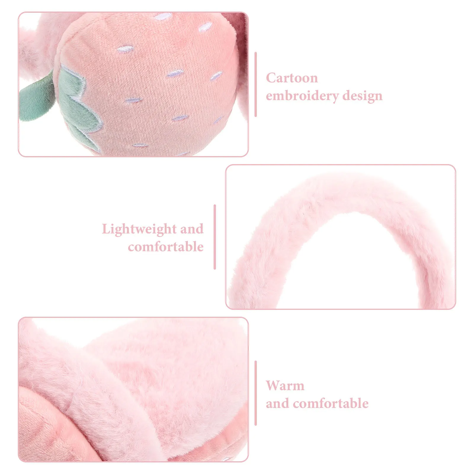 

Ear Muffs for Winter Women Warm Keeping Earmuff Soft Material Comfortable Lightweight Exquisite Craftsmanship Clear Lines Not