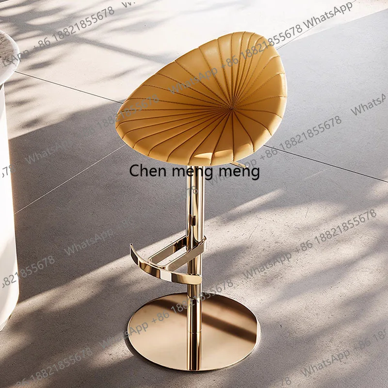 

Металлические дизайнерские барные стулья для кухни и ресторана, минималистичные мягкие барные стулья, стулья для ресепшн, расслабляющие шезлонги