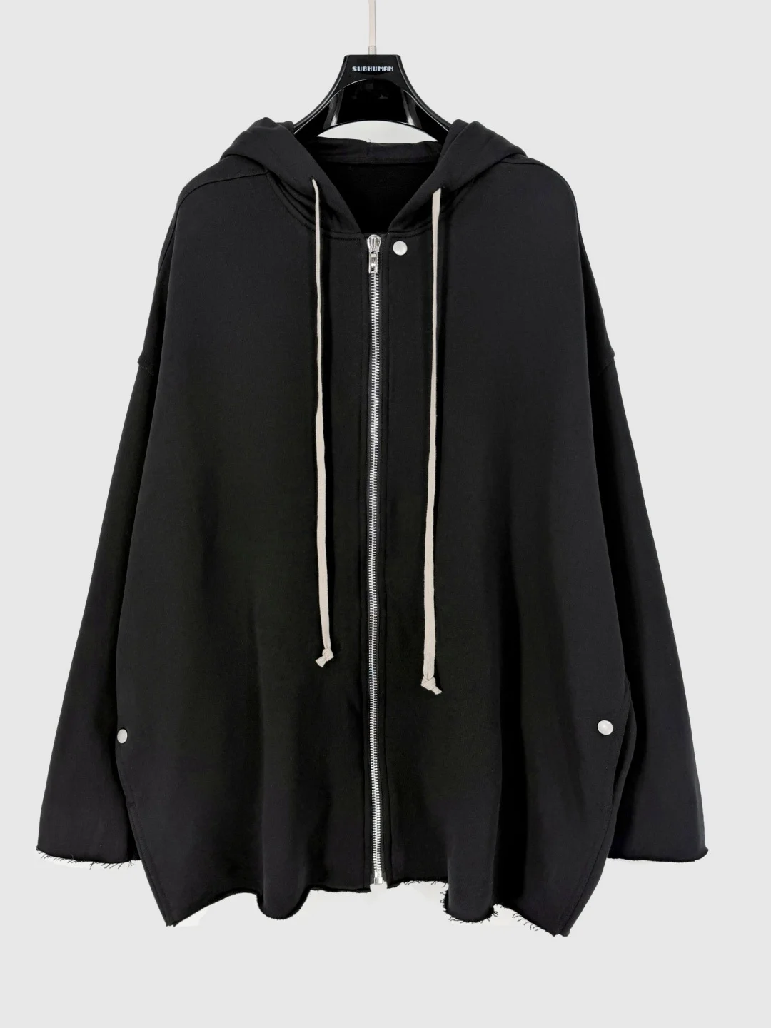 Jaqueta com Capuz de Corte Solto Estilo Dark Hip Hop para Homens e Mulheres, Nova Chegada Outono Inverno, Material de Algodão