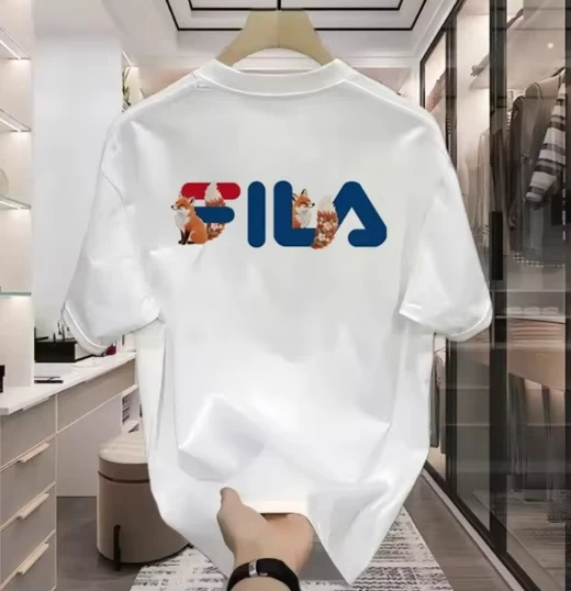 Fashionable Short-sleeved T-shirt for Men and Women, Boyfriend-style Round-neck Pullover, Versatile Men's Top Summer Collection