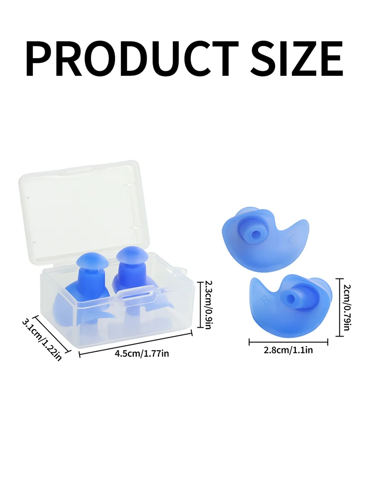 Waterproof Swimming Earplugs For Adults, Swimming, Children Diving, Soft Noise Prevention