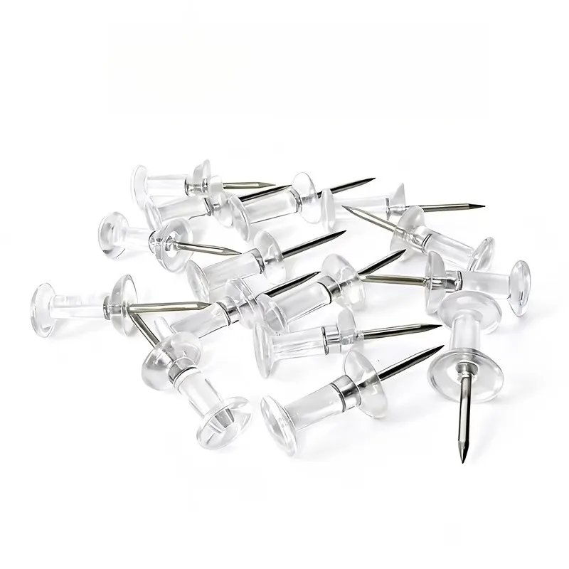41 pcs Clear Map Pins, Non-Damage Wall Safe, suitable for DIY Wall Decoration, Easy Push Sharp Pin, Multipurpose