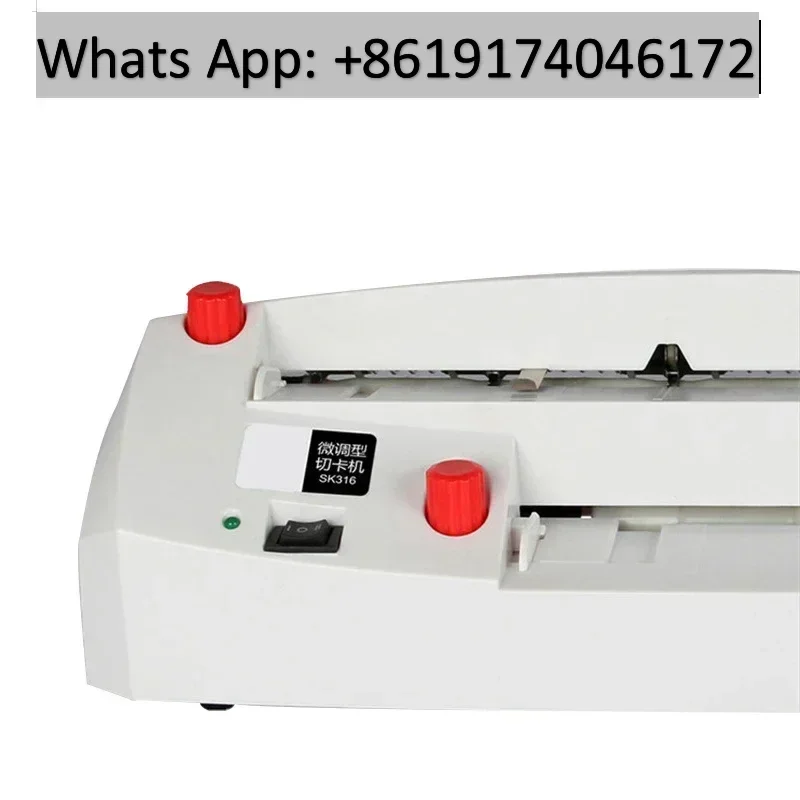 SK316 Automatic Business Card Cutting Machine 220V/20W Electric Card Cutting Machine Paper Cutting Machine Office Stationery