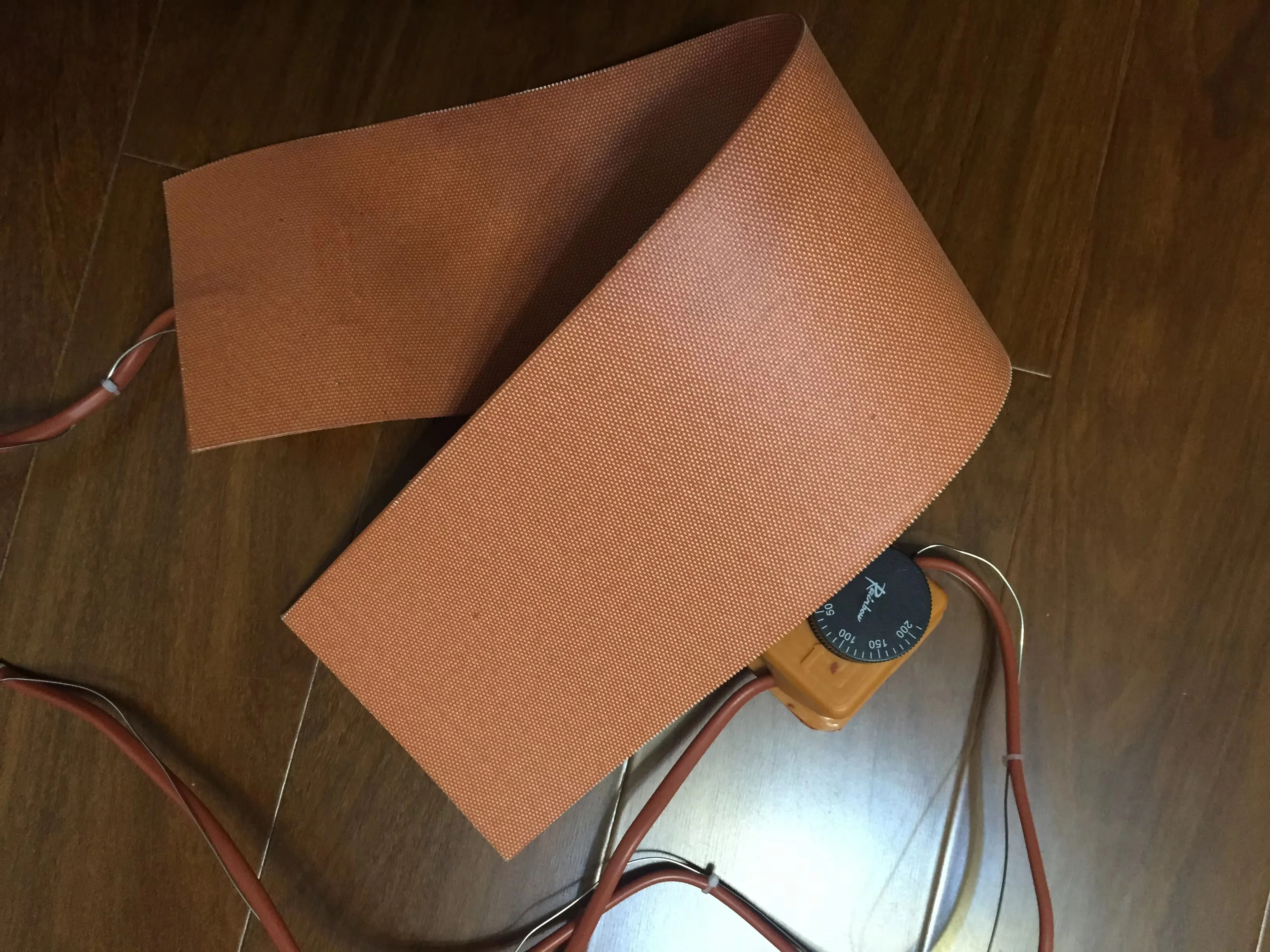 25*25CM 800W 120V Silicone Heat Thermal Blanket Guitar Side Bending Heated Blanket w/ thermostat of 0~200 Deg C electric heat