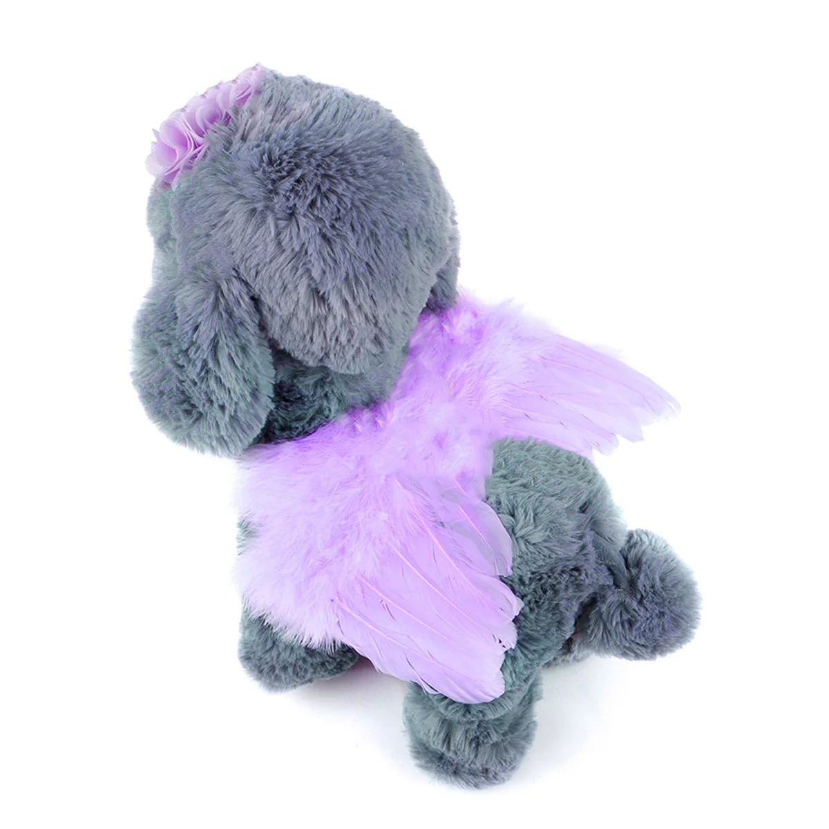 

Dog Cat Angel Wings Costume Pet Wing Supplies Elastic Adjustable Chest Fastener Flower Headdress For Pet