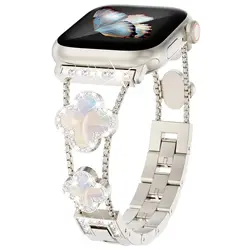 Bling Diamond Band for Apple Watch Straps 40mm 42mm 41mm 38mm 46mm 44mm 45mm 49mm Metal Bracelet iWatch Ultra 2 series 10 8 9 se