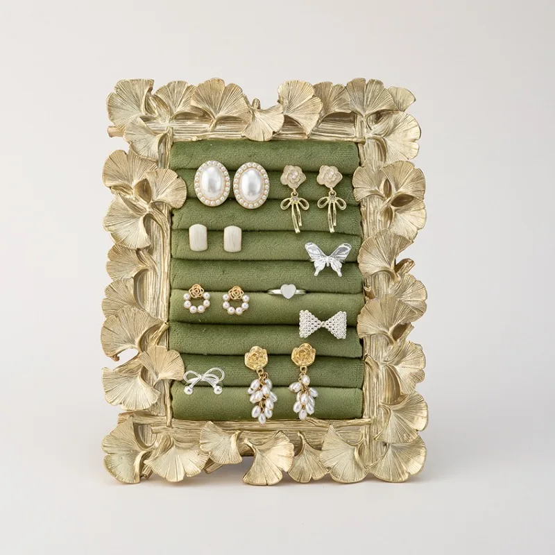 

Подставка для колец из смолы, роскошный держатель для хранения сережек, ювелирная фоторамка, полка для демонстрации ювелирных изделий, выставочная витрина, реквизит для ювелирных изделий