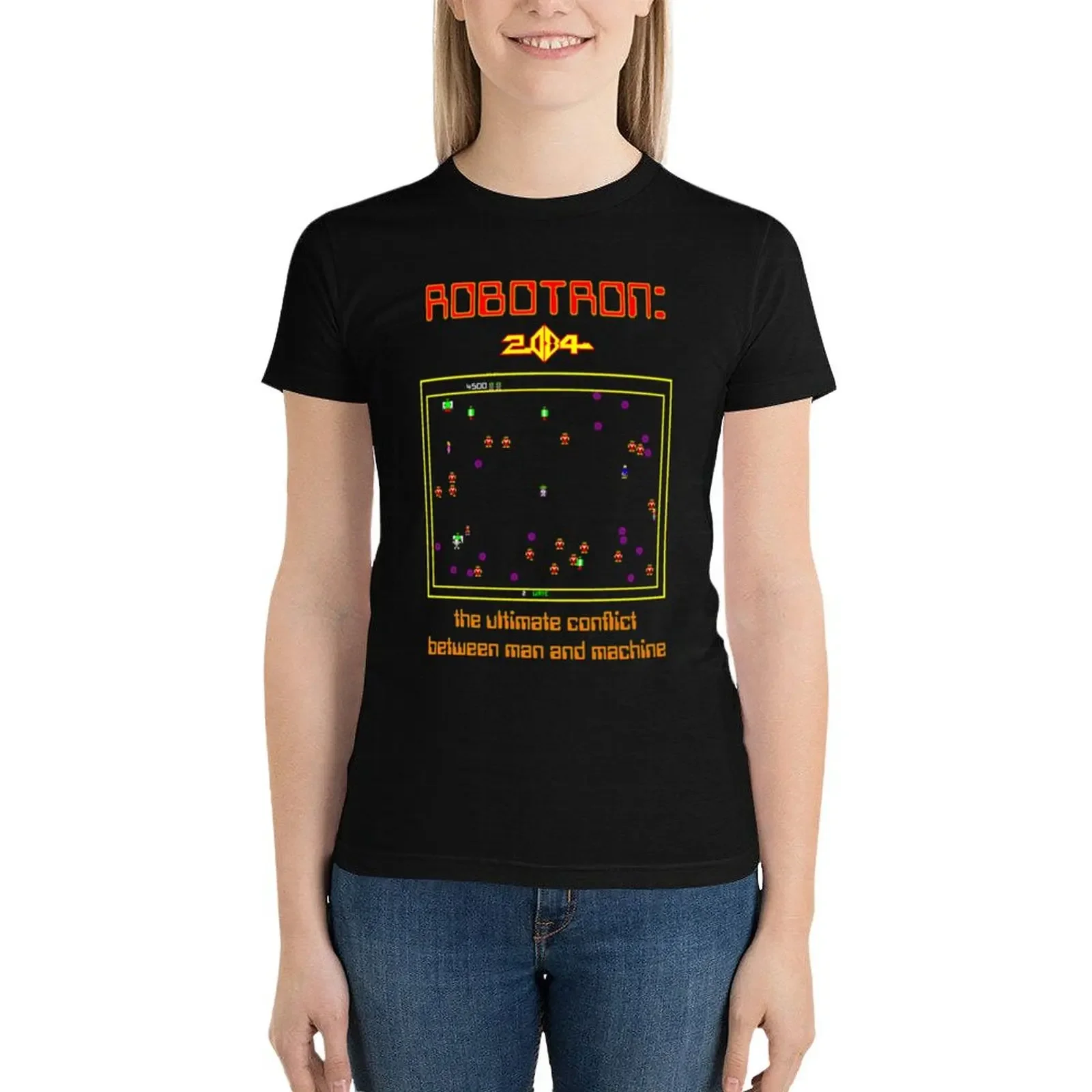 

Robotron 2084 T-Shirt summer top Blouse tees cotton t shirts Women