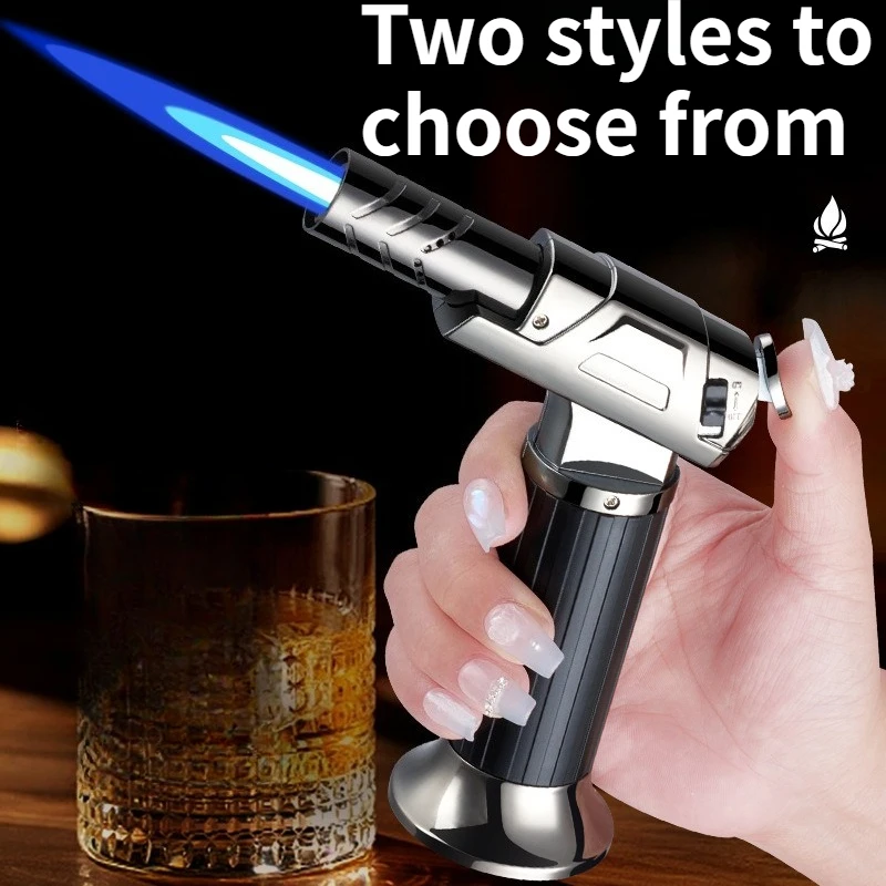 Multi Functional Handheld Inflatable High-temperature Three Flame Spray Gun Outdoor Barbecue Portable Lighter