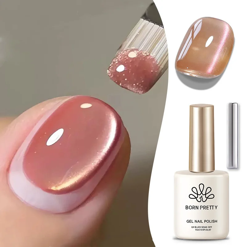 

BORN PRETTY 15 мл Виноградно-фиолетовый зеленый фруктовый кот Магнитный гель-лак Soak Off УФ-светодиодный лак Полуперманентный фиолетовый кристалл для ногтей DIY