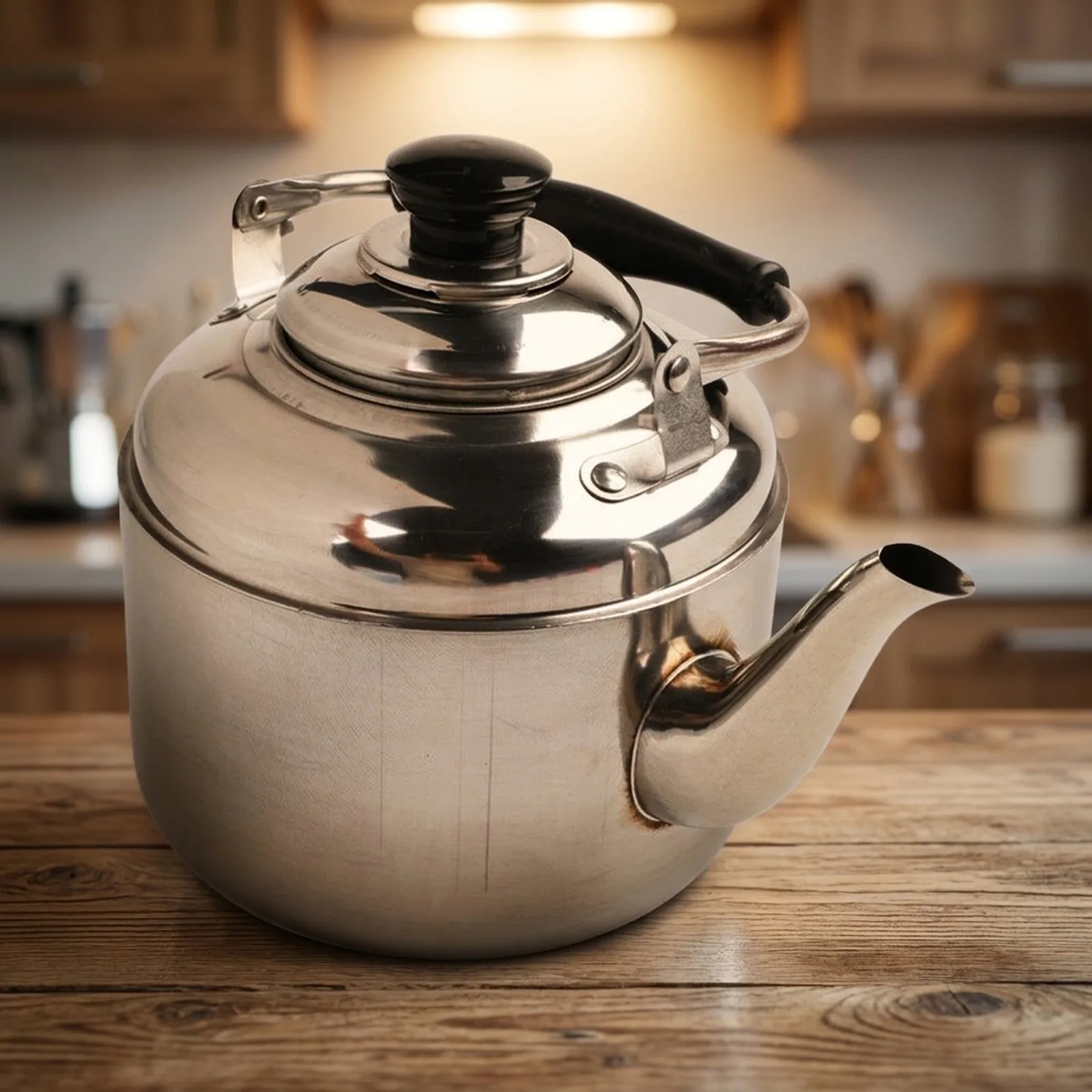 For Induction Ready Whistling for kettle Made of Stainless Steel with Heat Insulated Handle and Automatic Sound Signal at Boil