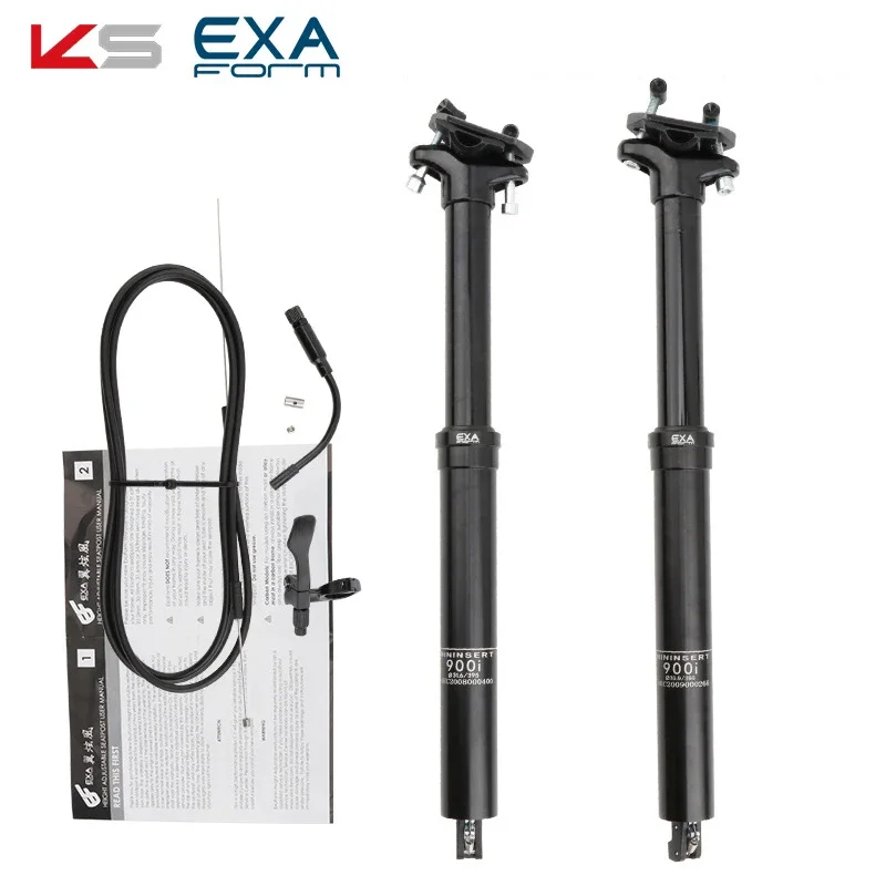 

KS EXA Wire Control 900i Lift Seat Tube Mountain Bike 30.9/31.6mm Inner Cable 345/395/445 Hydraulic Telescopic Seat Post for MTB