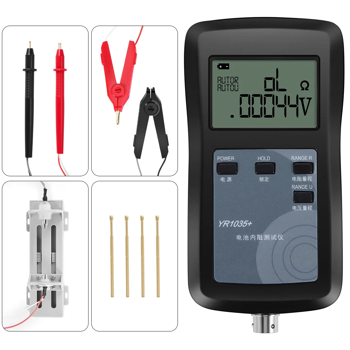 

Тестер внутреннего сопротивления YR1035, высокоточный тестер сопротивления литиевых батарей, набор тестирующих значений 20M Ом-200 Ом