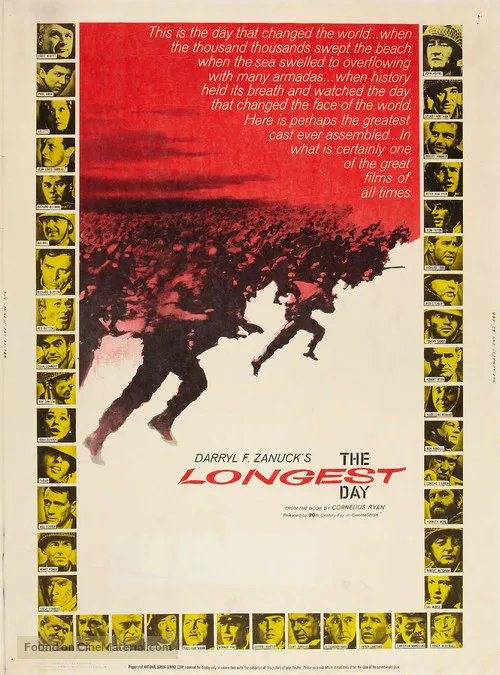 Film The Longest Day (1962) Poster woondecoratie