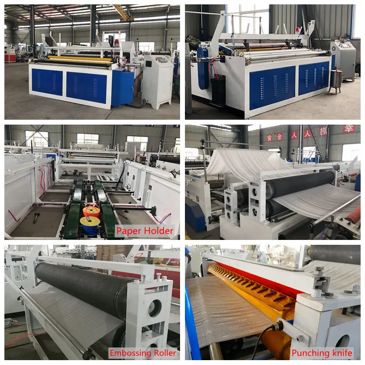 Automatic Toilet Tissue Paper Roll Rewinding Cutting Making Machine Price for First-time Entrepreneurs