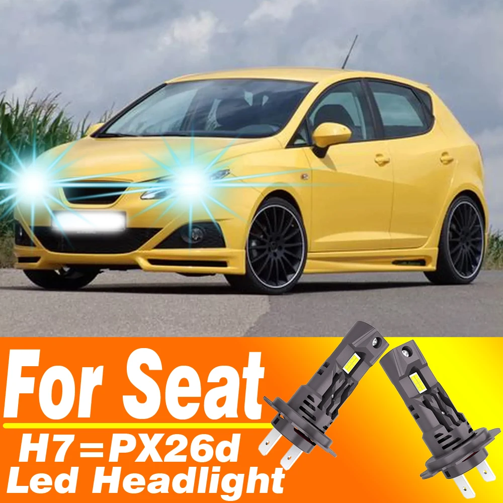 2 шт. PX26d для Seat Ibiza 6l 6j Leon 5f Mk2 Mk3 Mk1 1p 1m H7 Led Canbus Фара H18 Автомобильные лампы 12v 55w Диодные лампы высокой мощности 2 шт. PX26d для Seat Ibiza 6l 6j Leon 5f Mk2 Mk3 Mk1 1p 1m H7 Led Canbus Фара H18 Автомобильные лампы 12v 55w Диодные лампы высокой мощности