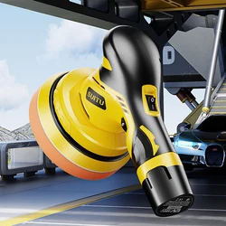 EAFC Cordless Car Polisher 12V Wireless DA Car Polishing Machine Brushless Dual Action Buffer Free 2.0Ah Lithium Battery