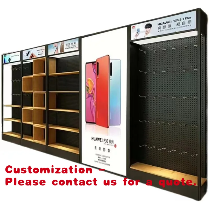 

Customize.Indonesia Retail Cell Phone Shop Headphone USB Power Bank Display Rack Metal Mobile Phone Accessories Shelf