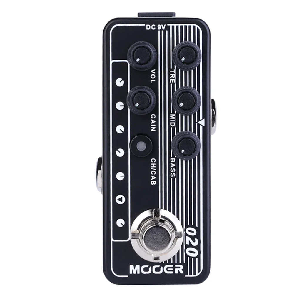 MOOER Blueno Guitar Effector Pedal Dual Channel Digital Micro Preamp Speaker Cabinet Simulation Effect Guitar Pedal Accessories