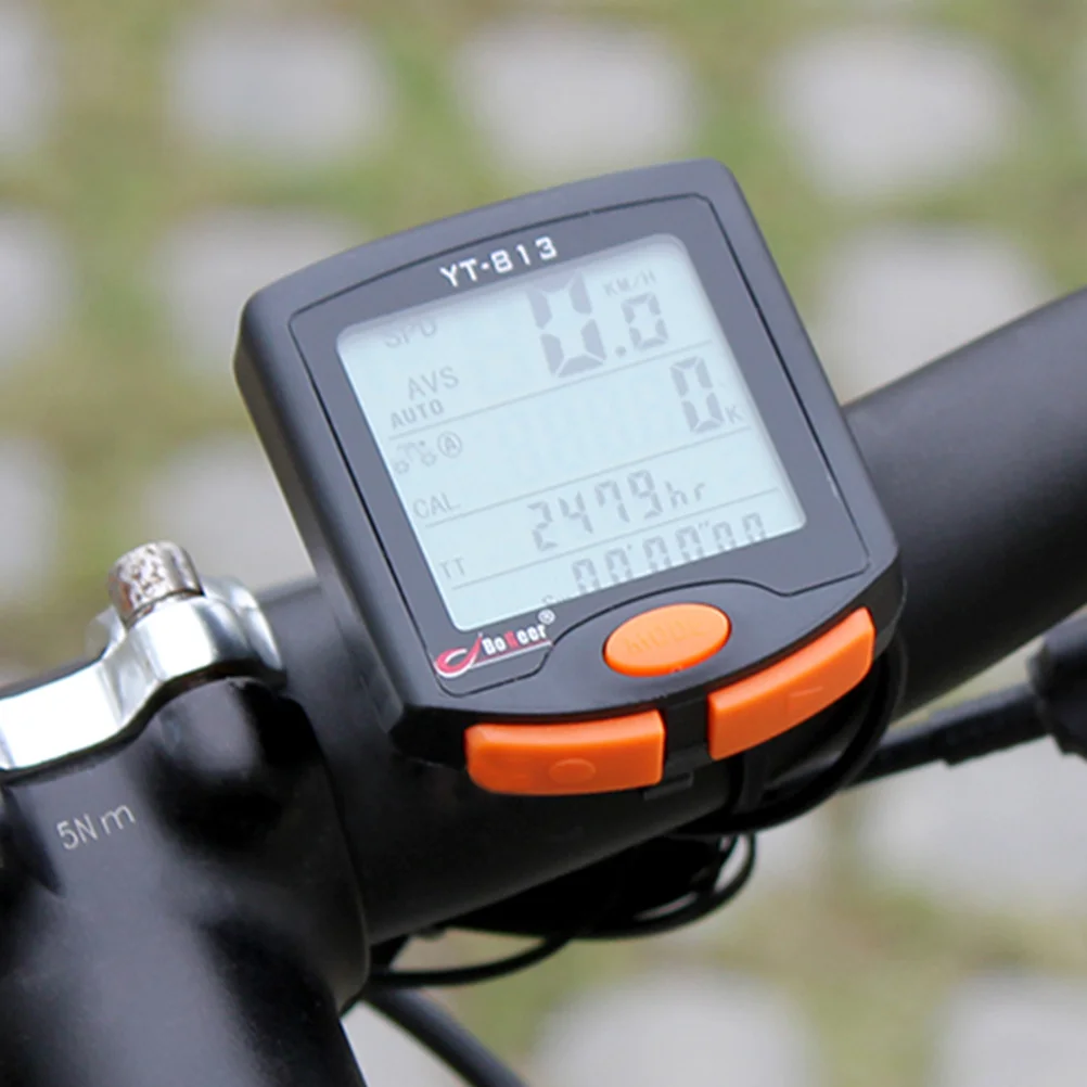 

Wired Waterproof Bike Code Table Cycling Computer Speedometer Odometer Stopwatch Backlight Speed Alert Suitable for 4-40 Inch