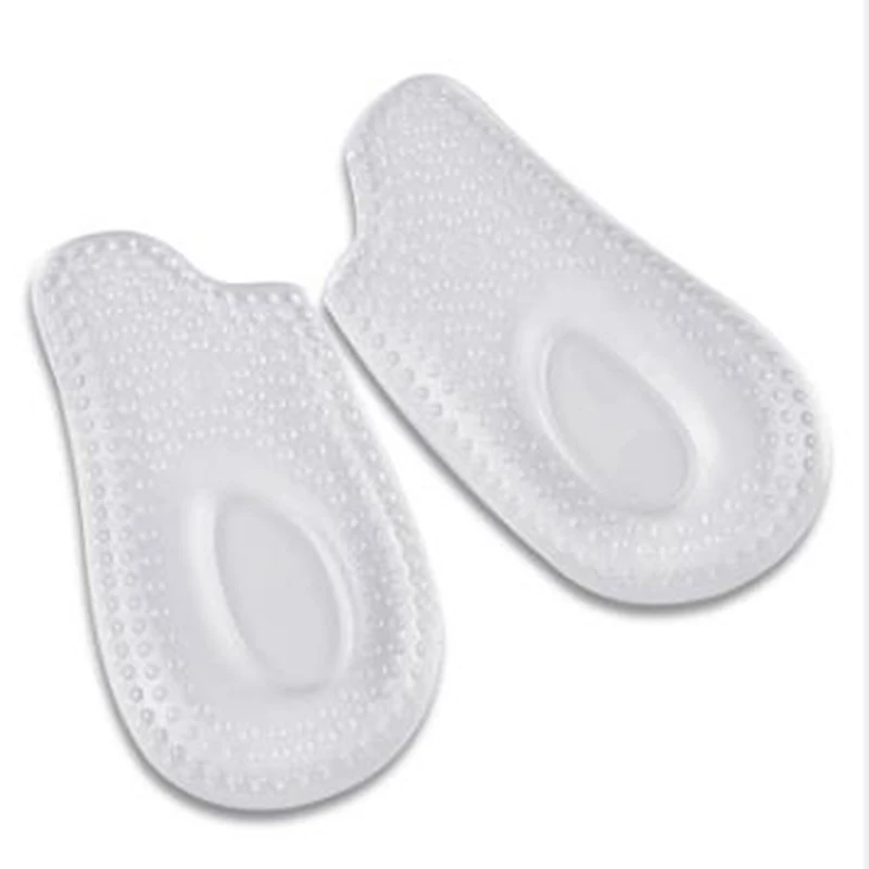 1Pair Soft Silicone Gel Insoles Heel Cushion Soles Heel Foot Pads Pain Relief Protectors Spur Support Shoe Pad Feet Care image 4