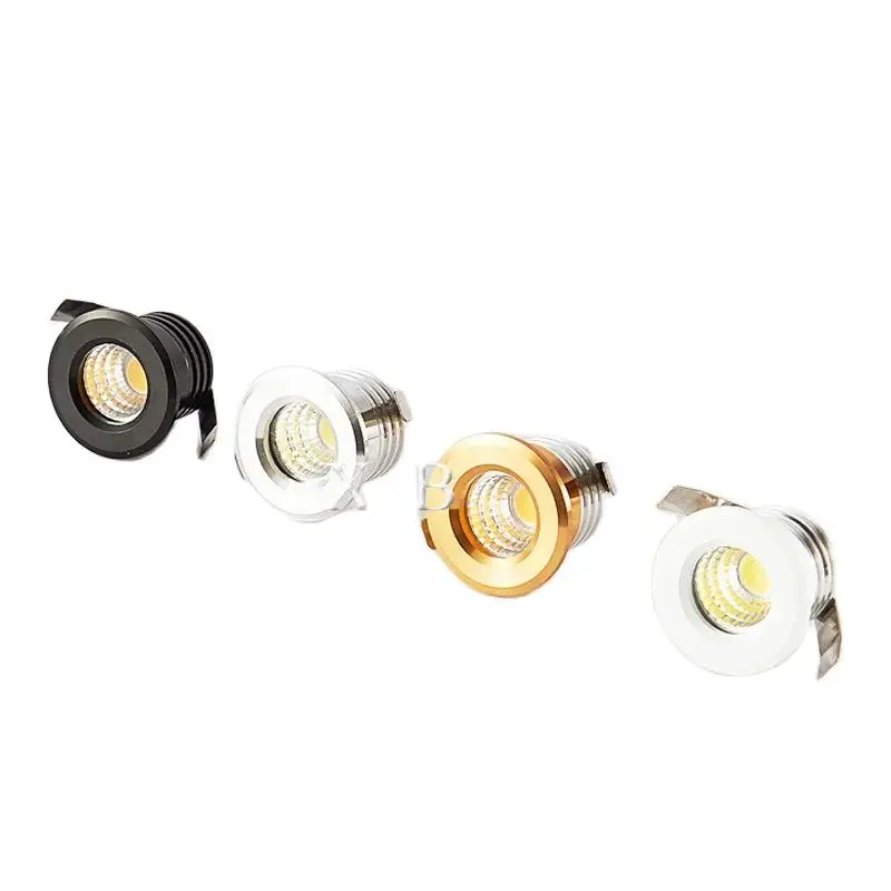 

1W 3W Led recessed cabinet mini spot light 110V 220v downlight 12v dc jewelry show Include Led Driver 4000K Ceiling light lamp