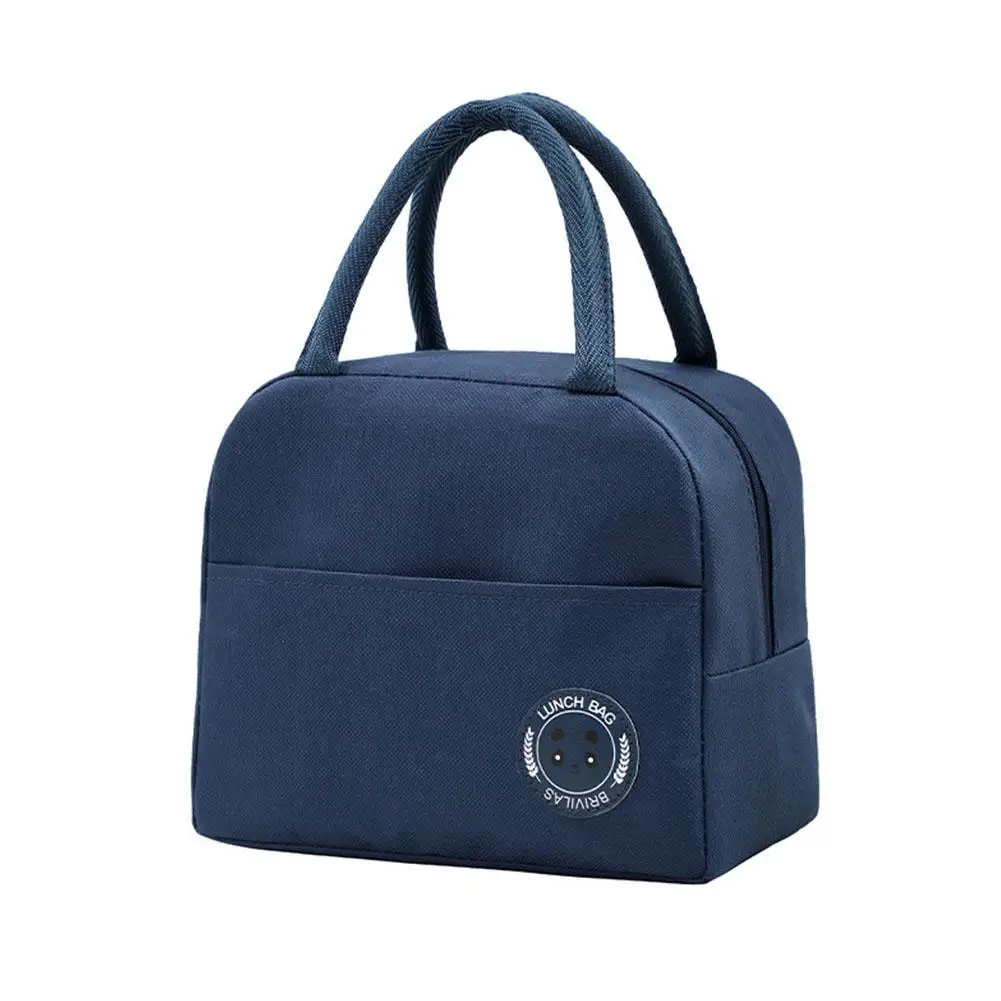 1 pz borsa per il pranzo isolata Picnic Work School Bear Label Box borsa per studenti pranzo pranzo in alluminio foglio isolante portatile Thicke