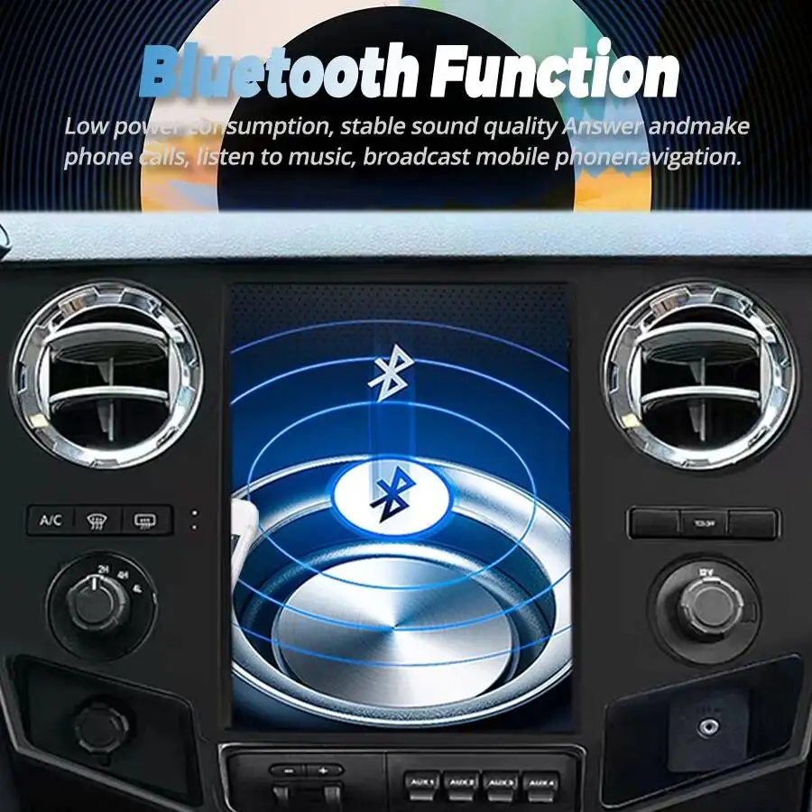 

12.1-дюймовый GPS-плеер с CarPlay для Ford F250 F350 F450 F650 2008-2016, автомобильный мультимедийный видеоплеер, стереосистема, Android-экран, радио
