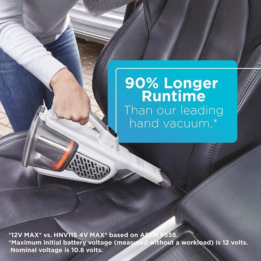 Dustbuster Handheld Cordless Vacuum w/an extra-long crevice tool , 2 Speeds, one touch easy empty