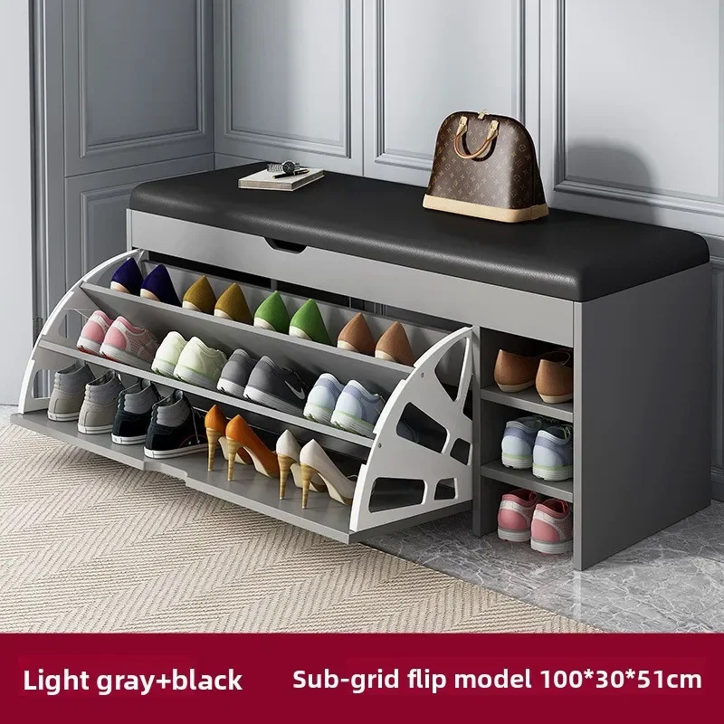 Shoe Changing Stool Tipping Bucket Storage Household Door Storage Rack Italian Dustproof Simple Multi-layer Entry Integrated