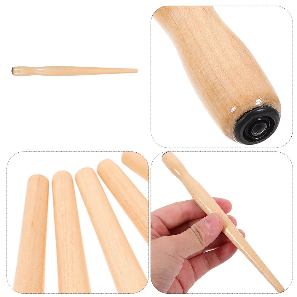 8Pcs Straight Dip Pen Handle Wooden Calligraphy Holder for Artists Drawing Painting Writing Nibs Compatibility Ergonomic Comfort