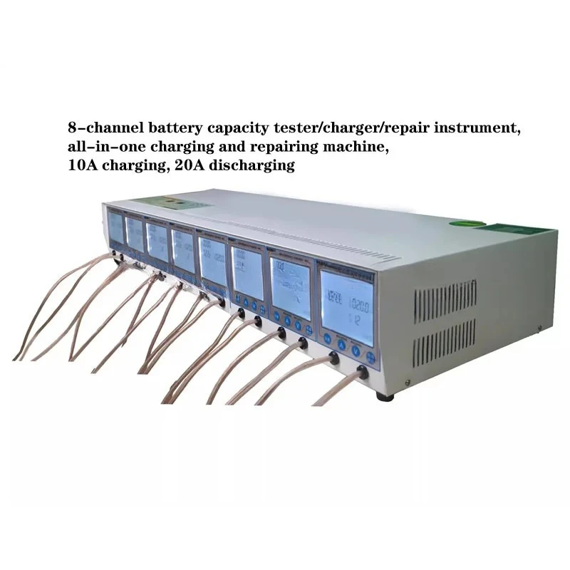 12V, 16V lead-acid batteries 8-channel capacity tester/charging and repairing all-in-one machine