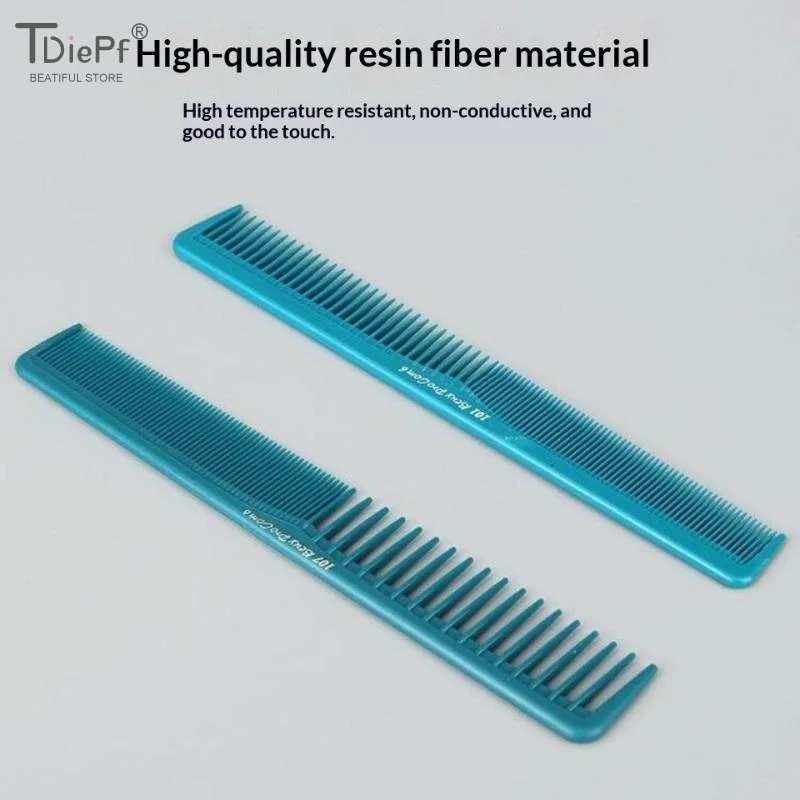 Barber Hair Accessories Professional Hair Cutting Comb Anti-static Flat Head Cutter Comb FineTooth Haircut Brush Salon Tools