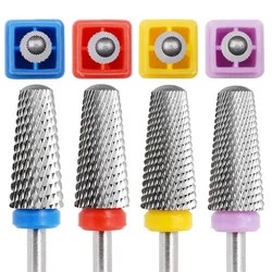 5 in 1 Tungsten Steel Nail Drill Bits Milling Cutter For Electric Nail Drill Manicure Machine Nail File Accessories Drill Bit