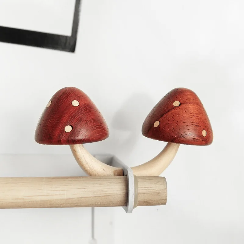 Wooden Mushroom cloud Fridge Magnet Refrigerator Magnetic Sticker 3D Cute Message Board Reminder Home Decoration Kitchen