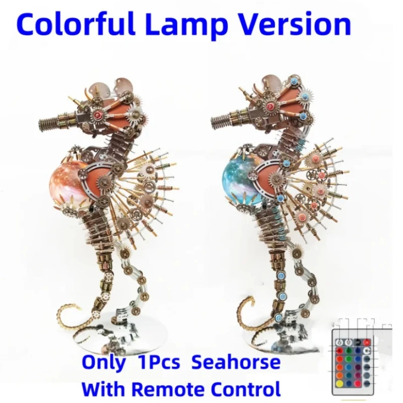 

Metal Assembly Seahorse Model Kit Hand-made Mechanical Assemble DIY Sea Horse Ornaments 3D Puzzle Kits Adults Toys (2100PCS)