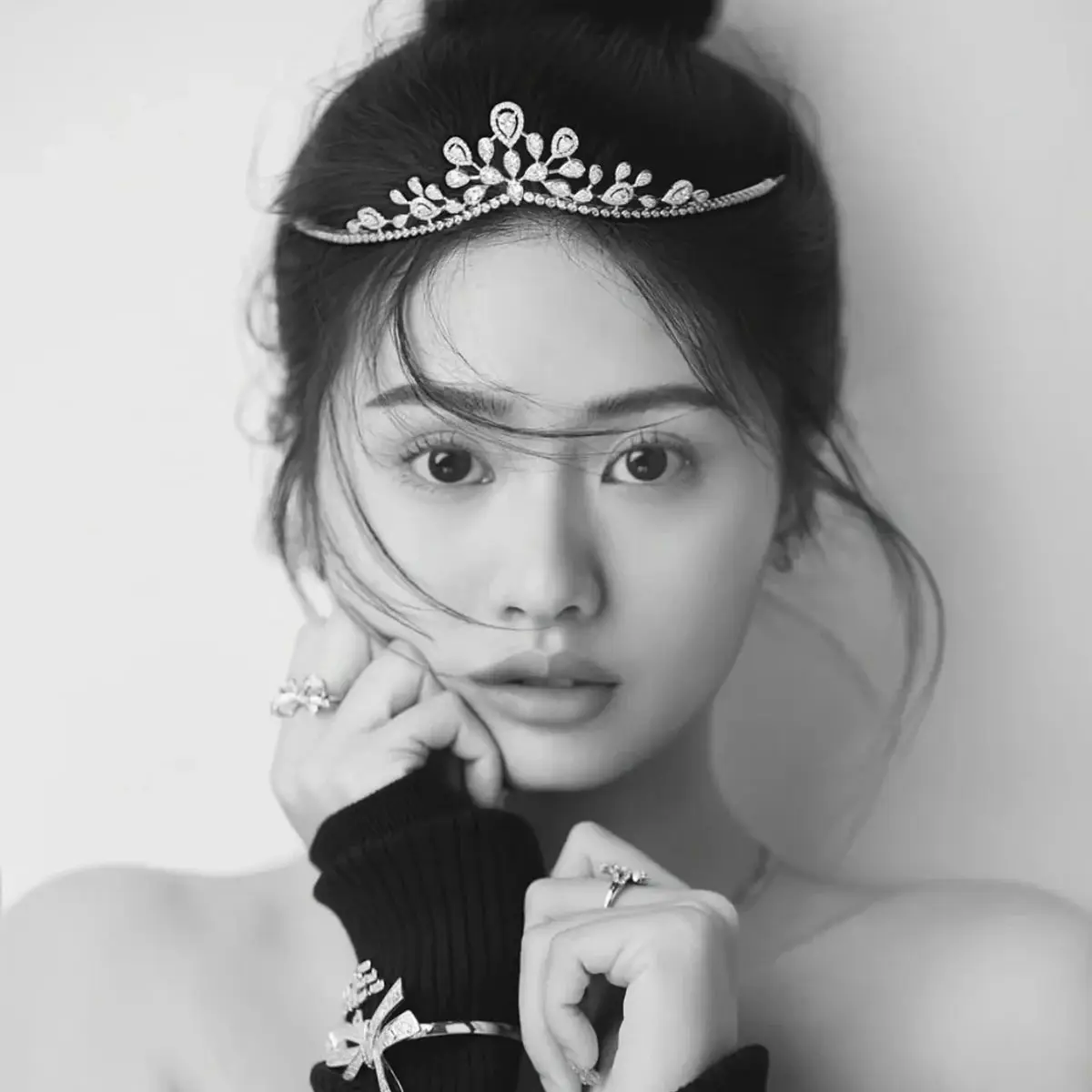 Luxury High-End Hairband Crown Headwear Bride Princess Wedding Goddess Birthday Evening Dress Children Hairband