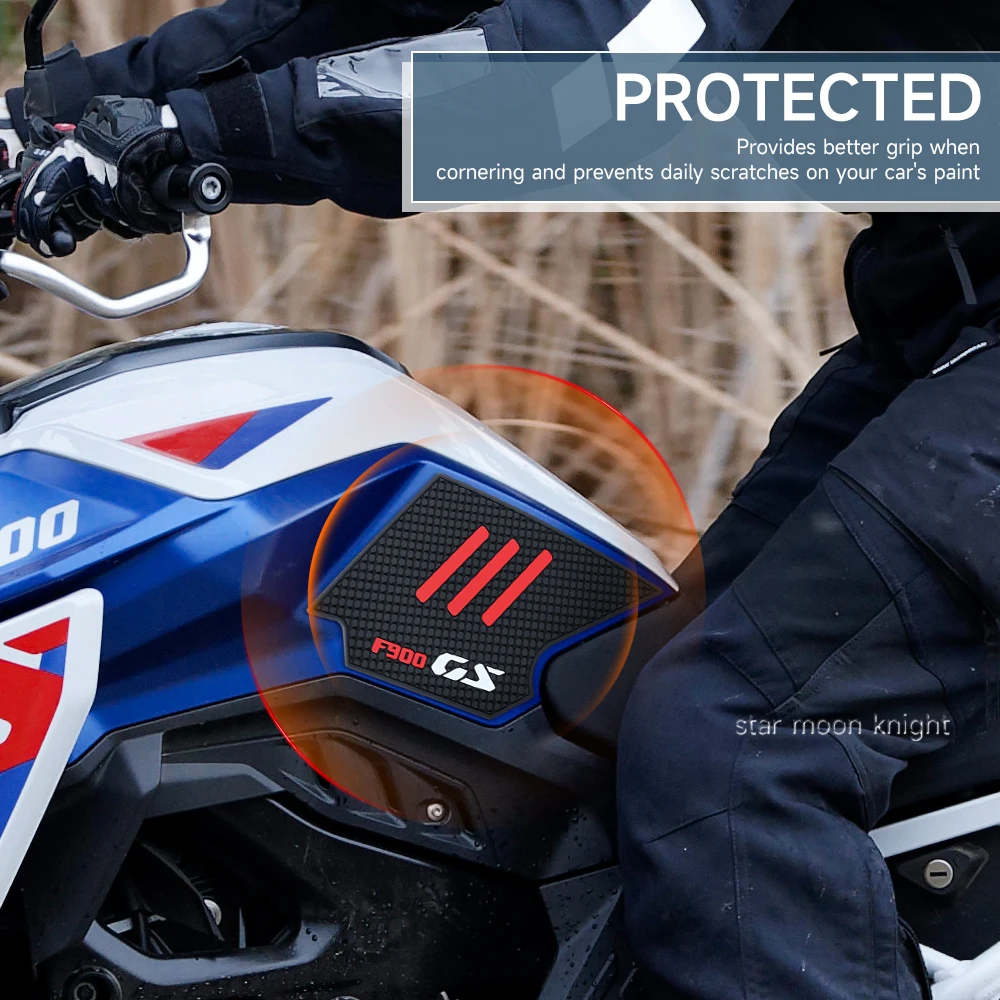 Motorcycle Fuel Tank Traction Pads Anti-slip Stickers Fuel Tank Knee Pads Protection Pads For BMW F900GS F 900 GS F900 GS 2024