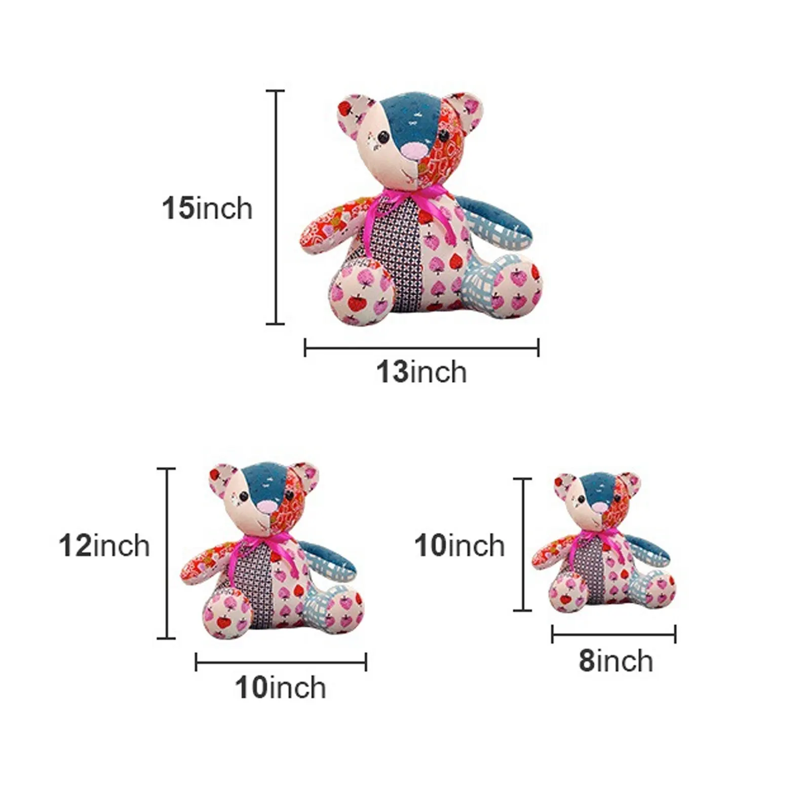 Stuffed Bear Sewing Pattern Bear Template Ruler Set  Acrylic Quilting Tools Reusable Bear Sewing Template Set