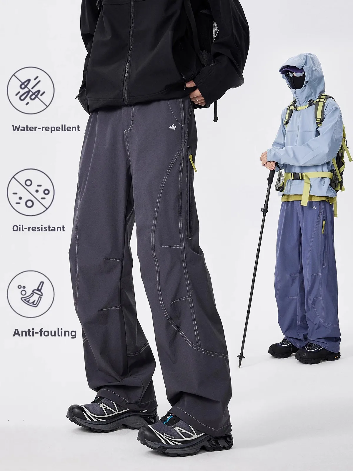 Men's Summer Casual Pants ell Jaet Outdoor Hiking Workwear Trousers Qui Dry Loose Fit Mountain Climbing Durable Cargo S...