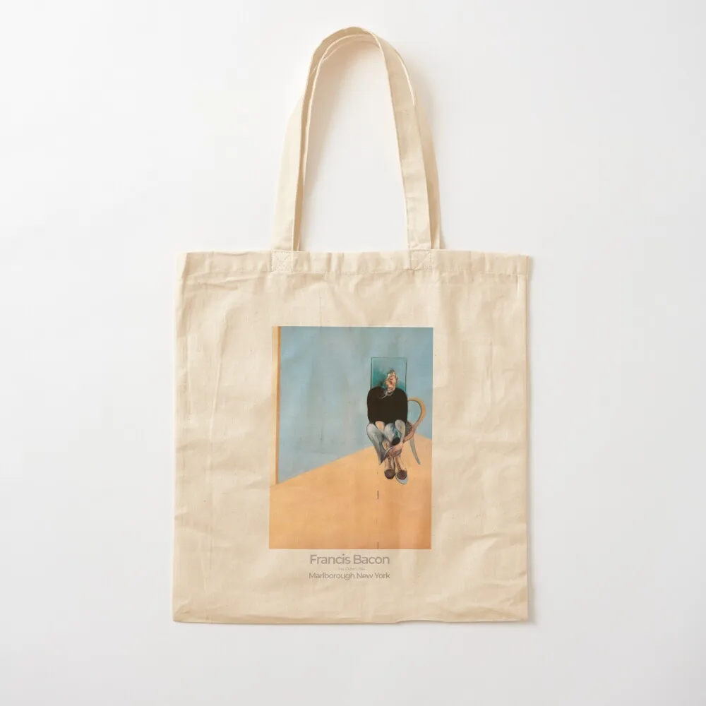 

Francis Bacon Exhibition Art Poster 1984 - Study for Self-Portrait Tote Bag canvas tote bag Women's bags reusable grocery bags