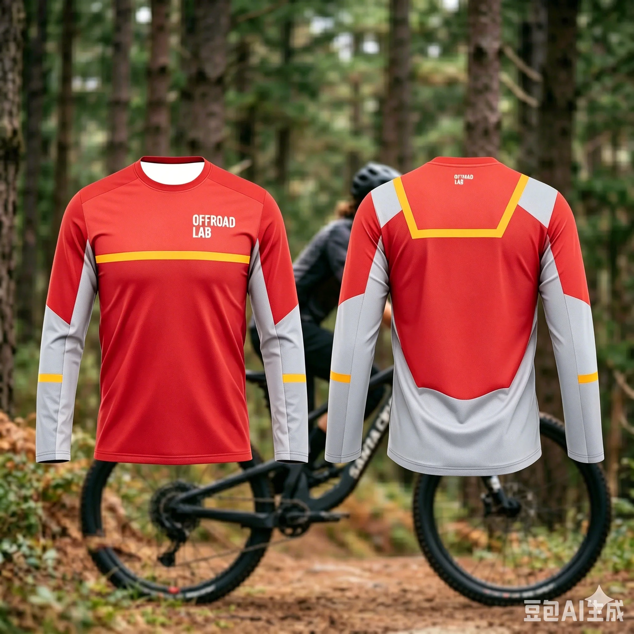 Family Men Breathable MTB Motocross Enduro Off Road Mountain Bike Jersey Cycling Top Riding Quick Dry Fitness Top Cycling Top view 4