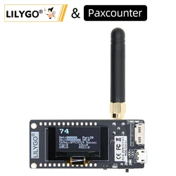 LILYGO® Paxcounter LoRa V2.1_1.6.1 ESP32 433/868/915MHZ 0,96 pulgadas, tarjeta SD OLED, Bluetooth, módulo WIFI, medición de flujos de pasajeros
