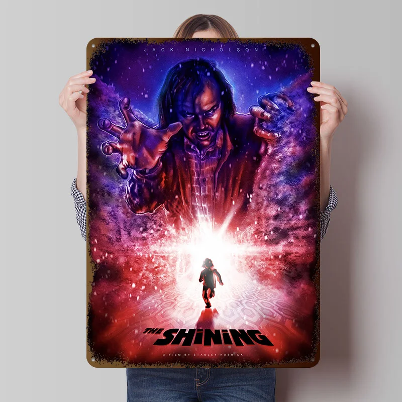 The Shining Movie Tin Poster Customized Wall Art Retro Vintage Metal Signs for Fans Room Wand Deko Bedroom Decoration Aesthetic