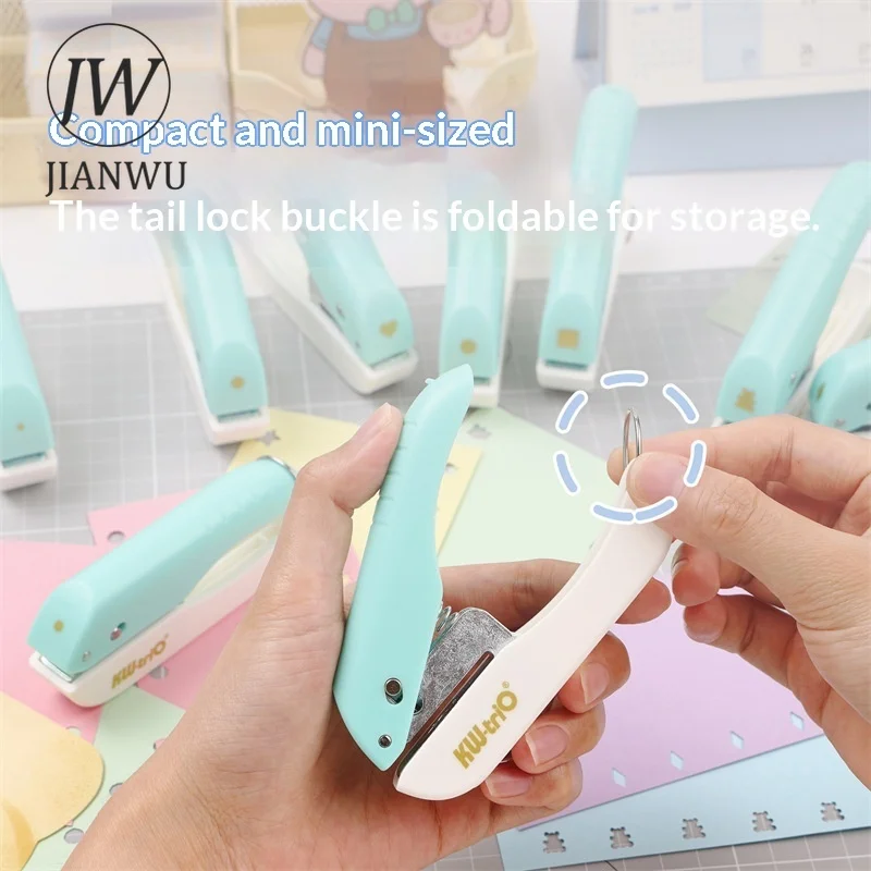 JIANWU Fancy Portable Hole Punch Material Collage Paper Cutter Creative DIY Journal Student Supplies Stationery