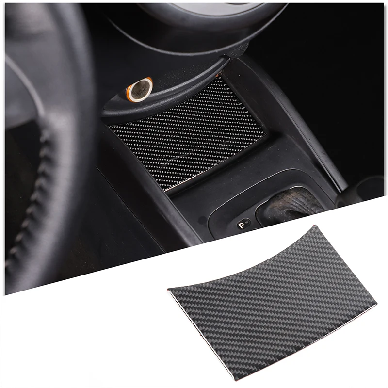 

For Kia Soul AM 2009-2013 Soft Carbon Fiber Car Central Control Storage Box Trim Sticker Car Interior Accessories