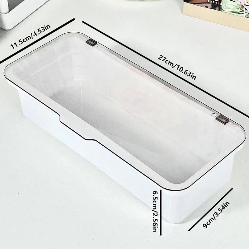 Plástico Game Cards Storage Box, Flip-Top Trading Cards Container, Dustproof Photocards Organizador, grande capacidade