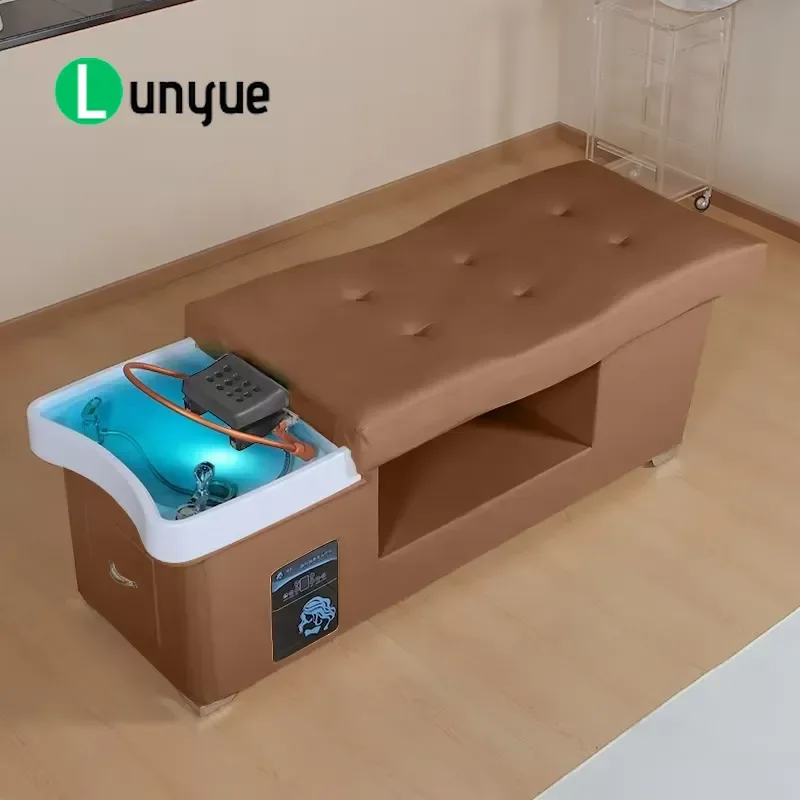 Modern Reclining Thai Shampoo Bed Water Circulation Head Physiotherapy Chair for Beauty Spa Hair Massage Table